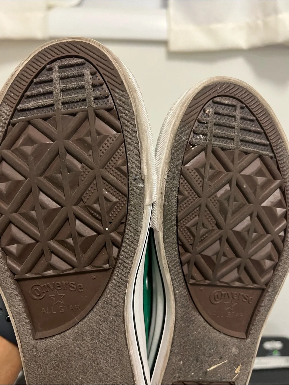 Converse Kids Low-Top Sneakers in Green with White Accents